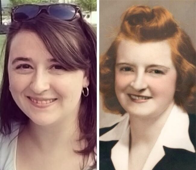 Đây là hai bà cháu, nhưng ai là bà, ai là cháu nhỉ?