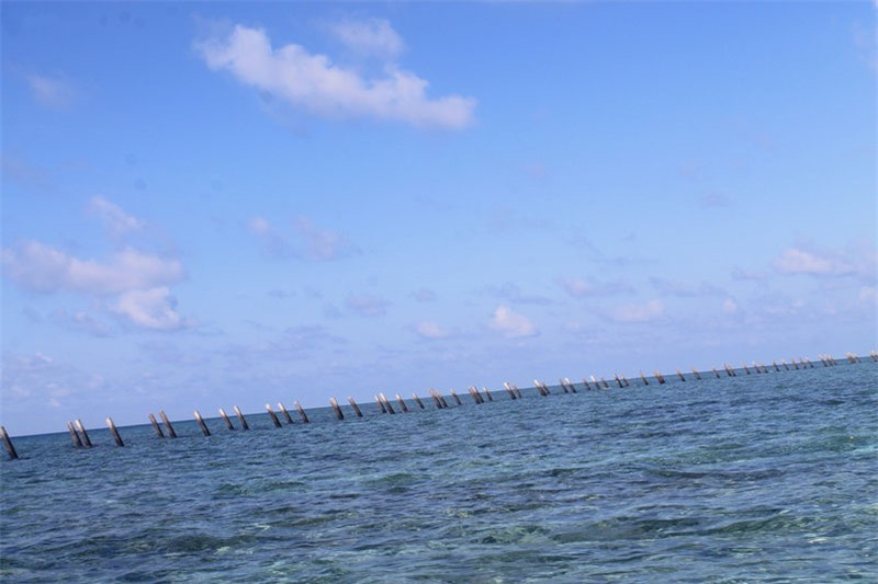 ##sc### Sông có hệ thống bãi cọc ngầm do Ngô Quyền cùng quân lính tạo nên để chống giặc ngoại xâm. Ảnh: Lientran. 