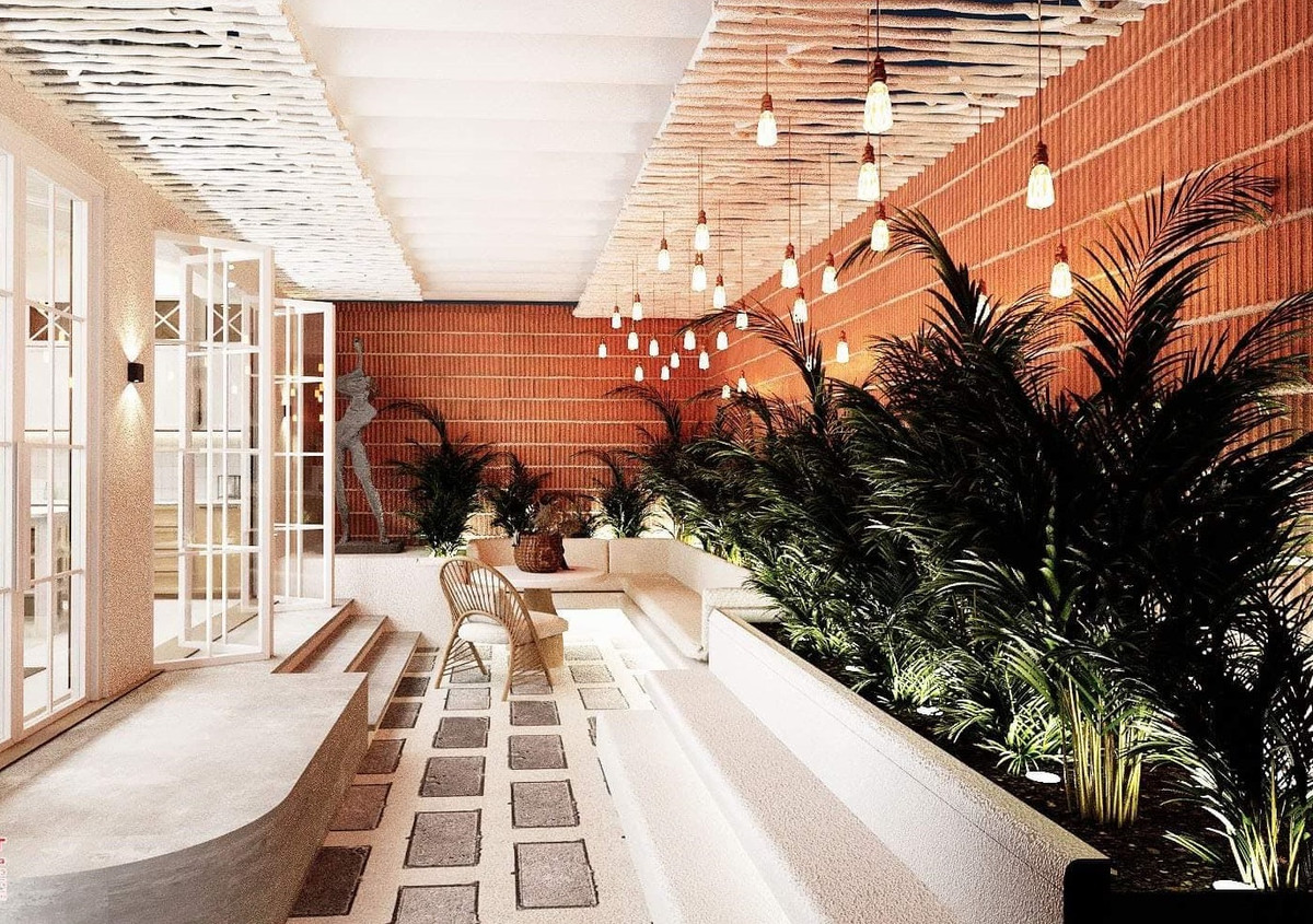 Cầu thang treo lơ lửng trong ngôi nhà mái vòm ở Đồng Nai ảnh 5