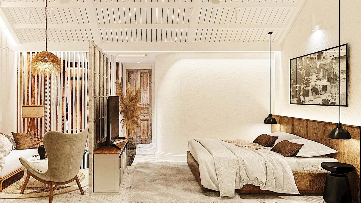 Cầu thang treo lơ lửng trong ngôi nhà mái vòm ở Đồng Nai ảnh 10