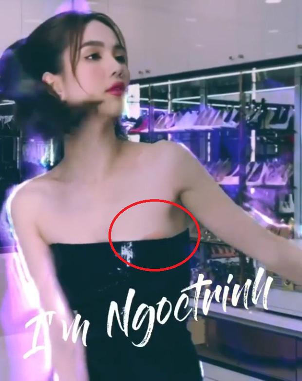 rước đây, vô số lần chân dài Trà Vinh bị soi hớ hênh, lòi miếng dán khỏi trang phục.