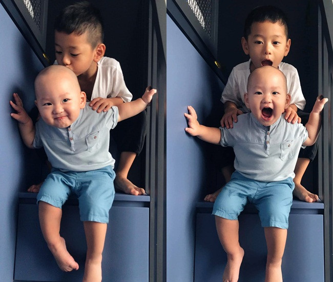 Hinh anh con trai Tra My Idol hoa dau bep nhi sieu dang yeu-Hinh-10