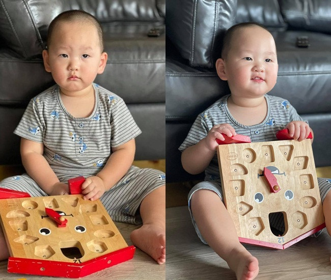 Hinh anh con trai Tra My Idol hoa dau bep nhi sieu dang yeu-Hinh-13