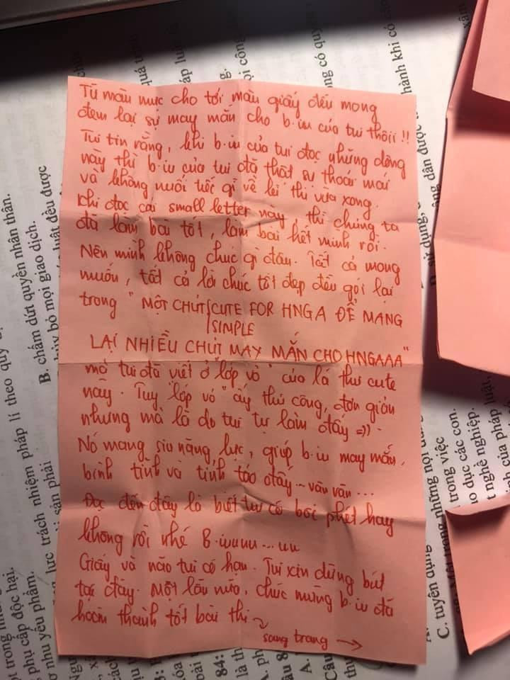 "Lá bùa" đặc biệt mà cô bạn 2k3 nhận được trong kỳ thi THPT - Hình 5 "Lá bùa" đặc biệt mà cô bạn 2k3 nhận được trong kỳ thi THPT ảnh 5