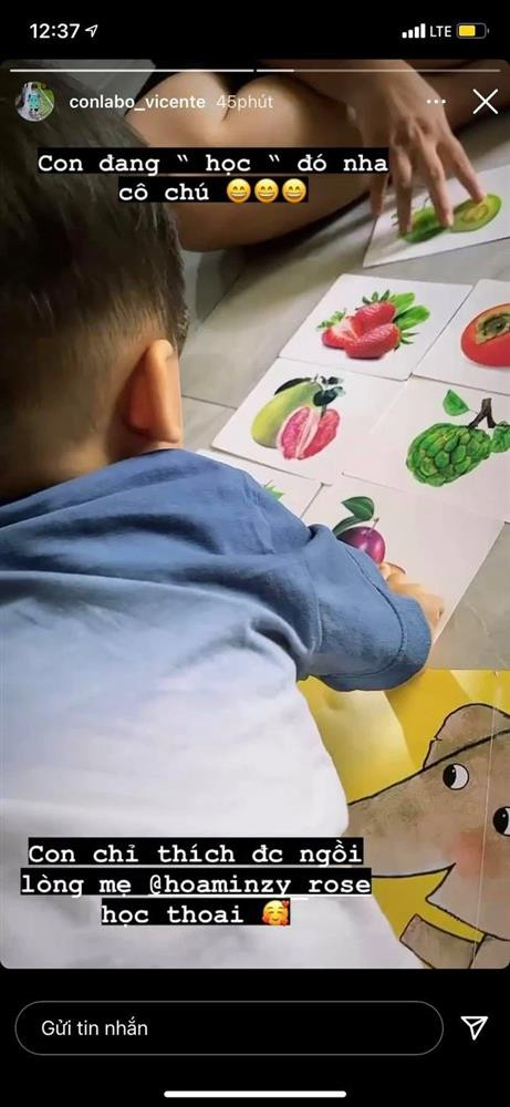 Moi hon 1 tuoi nhung con trai Hoa Minzy da lo ro ve thong minh