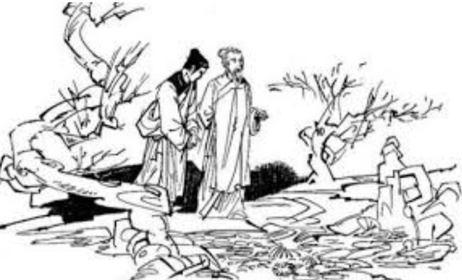 Theo dân gian, đến tuổi trưởng thành, nghe tiếng Bảng nhãn Lương Đắc Bằng ở làng Lạch Triều, huyện Hoằng Hóa, tỉnh Thanh Hóa nổi danh trong giới sĩ phu đương thời, Nguyễn Bỉnh Khiêm đã vào tận Thanh Hóa để bái sư. Lương Đắc Bằng từng là một đại thần giữ chức Thượng Thư dưới triều Lê, nhưng sau khi đưa ra những kế sách nhằm ổn định triều chính không được vua Lê cho thi hành, ông từ quan về quê dạy học. Nguyễn Bỉnh Khiêm vốn thông minh lại chăm chỉ học hành nên chẳng bao lâu đã trở thành đồ đệ tâm đắc của Lương Đắc Bằng. Trước khi qua đời, Lương Đắc Bằng trao lại cho Nguyễn Bỉnh Khiêm bộ sách quý về Dịch học là "Thái Ất Thần Kinh", đồng thời ủy thác con trai cho Nguyễn Bỉnh Khiêm dạy dỗ. Nhờ học tính theo Thái Ất, ông tiên đoán được biến cố xảy ra đến 500 năm sau, được dân gian truyền tụng và suy tôn là "nhà tiên tri" số một của Việt Nam.