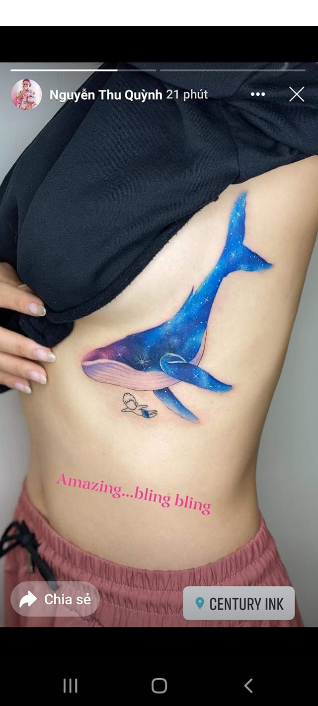 Thu Quynh gay xon xao khi khoe hinh xam tai vi tri nhay cam