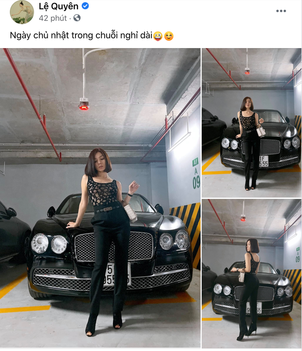 Le Quyen chill cuoi tuan ben xe hop va tui xach suong suong 30 ty dong