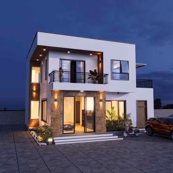 Căn biệt thự mini này phù hợp với những mảnh đất không quá rộng và ngân sách của tầng lớp trung lưu. Tuy hạn chế về diện tích nhưng căn biệt thự 2 tầng vẫn đáp ứng đủ các tiêu chí cần thiết cho một biệt thự như có sân, có chỗ đậu ô tô, tiểu cảnh,…