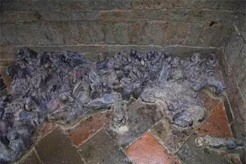 Các nhà khảo cổ cũng đã phát hiện hơn 100 di vật được tùy táng trong ngôi mộ mới phát hiện này. Tuy nhiên, theo thông tin được cung cấp, ngôi mộ đã từng bị đào trộm nên hầu hết các cổ vật quý giá đều đã bị mất.