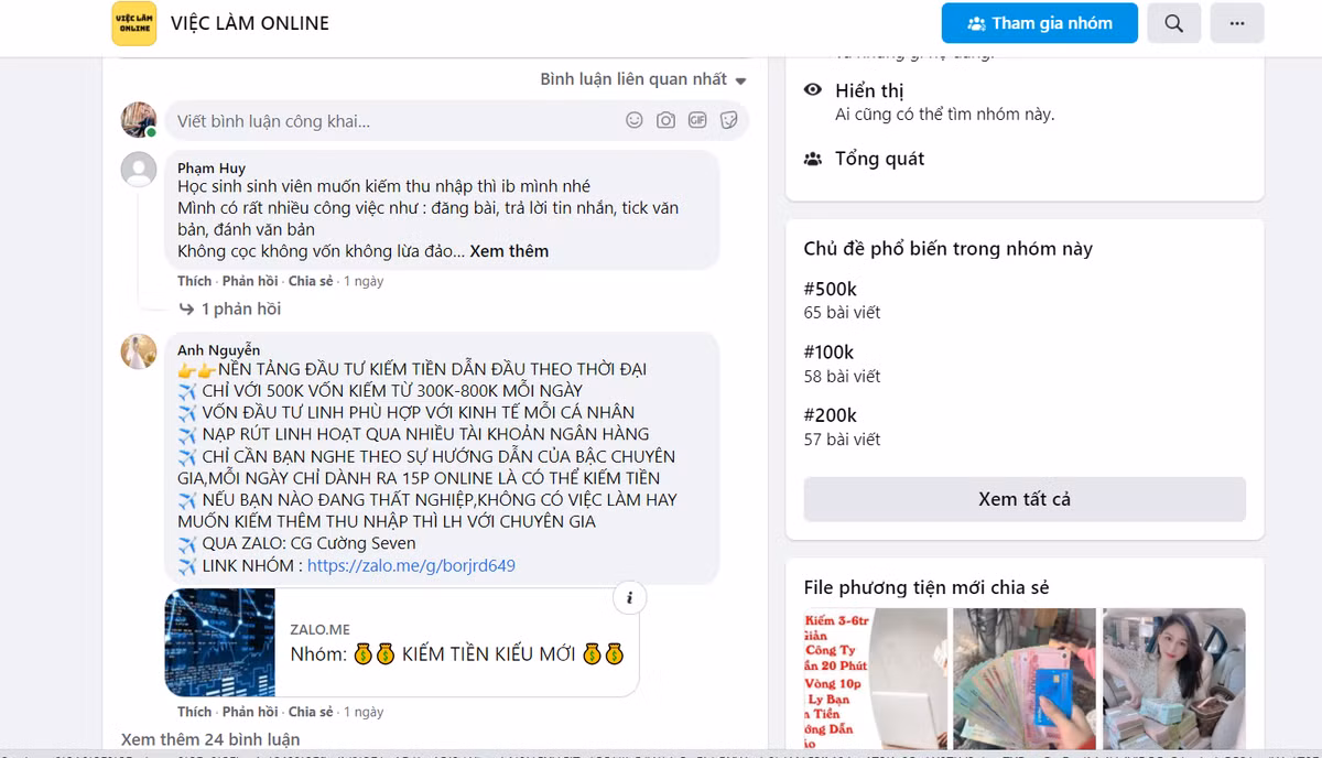 Việc làm online tại nhà: Cẩn trọng “bẫy” việc nhẹ, lương cao - Hình 3 Viec lam online tai nha: Can trong “bay” viec nhe, luong cao-Hinh-3