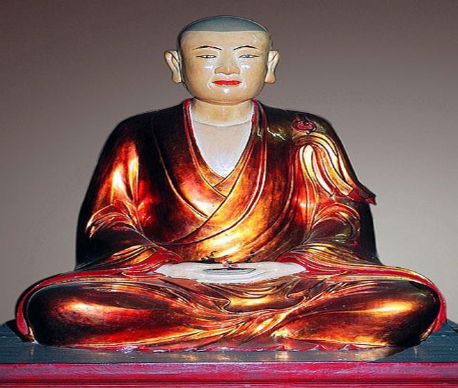 Lý Đạo Tái (1254-1334) là trạng nguyên triều Trần. Sau này, ông xuất gia tại chùa Yên Tử. Trạng nguyên Lý Đạo Tái đổi pháp danh thành Huyền Quang đại sư, trở thành học trò xuất sắc của Phật hoàng Trần Nhân Tông. Ảnh: Phatgiao.org.vn. 