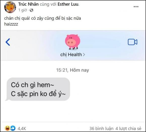 Truc Nhan lo cach luu ten Hari Won trong dien thoai 