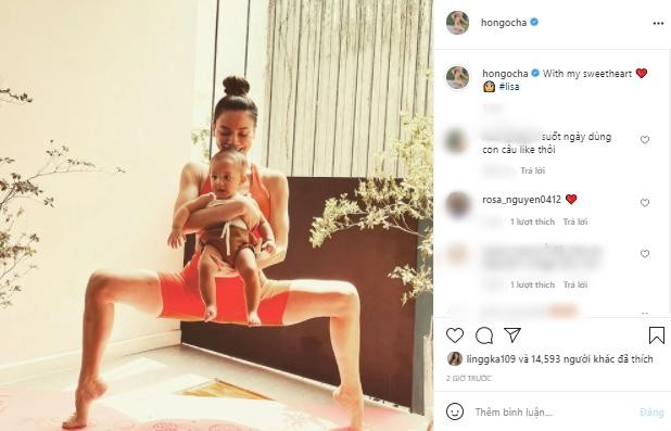 ó người cho rằng Hồ Ngọc Hà dùng con để câu like nhưng bình luận này nhanh chóng bị xóa bỏ trước sự bênh vực của fan Hà Hồ.