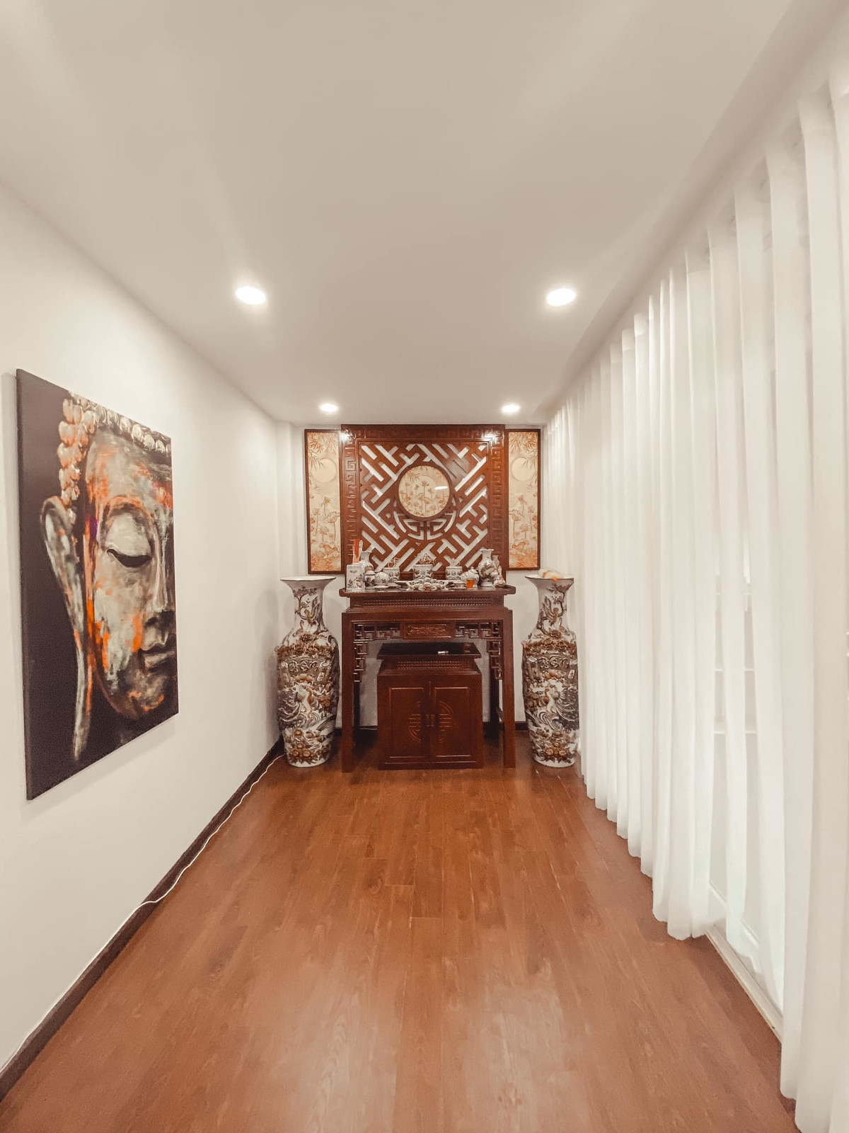 Nha dien tich 50m2 van co ho boi, vuon gac mai nho thiet ke nay-Hinh-19