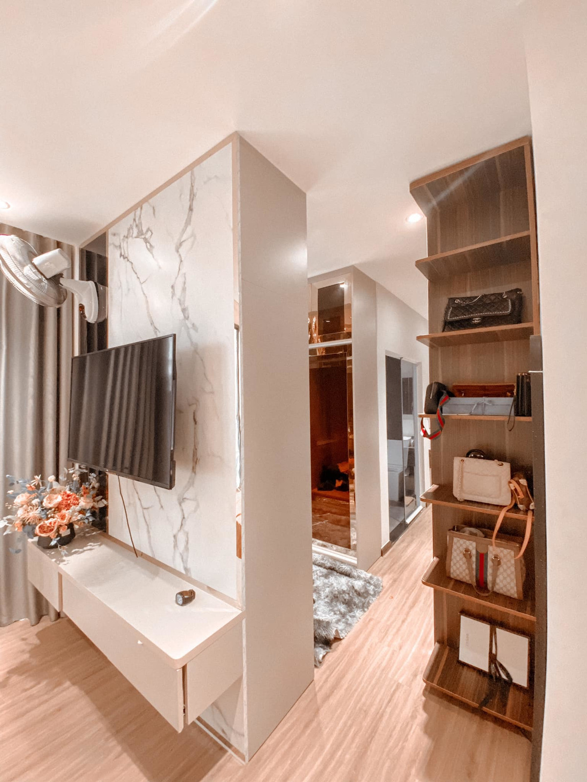 Nha dien tich 50m2 van co ho boi, vuon gac mai nho thiet ke nay-Hinh-12