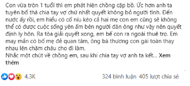 Biet tich sau 4 nam ly hon, chong cu bong toi xin han gan vi con