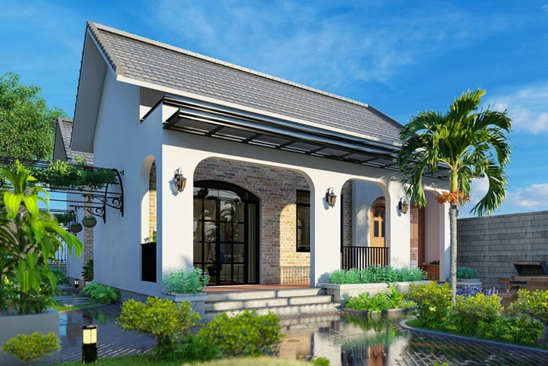 br/> Nếu quỹ đất không lớn, muốn xây dựng sao cho tiết kiệm chi phí nhất thì mẫu nhà vườn cấp 4 thiết kế tối giản luôn là sự lựa chọn phù hợp