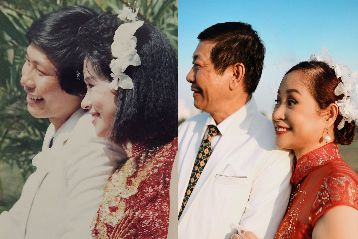 Doi vo chong tai hien bo anh cuoi tu 30 nam truoc-Hinh-4