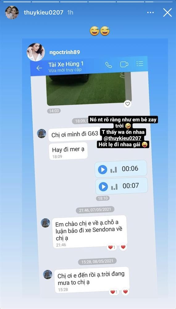 Thuy Kieu duoc Ngoc Trinh mua xe cho lai con kiem luon vu 