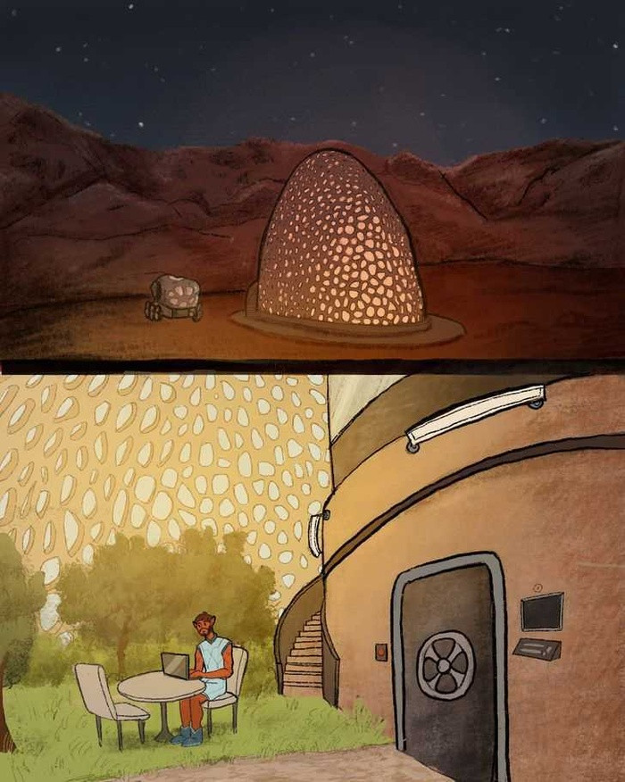 Ngôi nhà của bạn trông như thế nào khi ở trên 8 hành tinh khác nhau? - Hình 7 Ngoi nha cua ban trong nhu the nao khi o tren 8 hanh tinh khac nhau?-Hinh-7