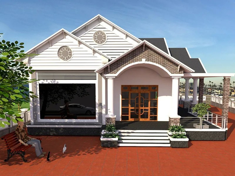 Nhà mái Thái đơn giản mà đẹp, tiết kiệm chi phí cho gia chủ ảnh 3