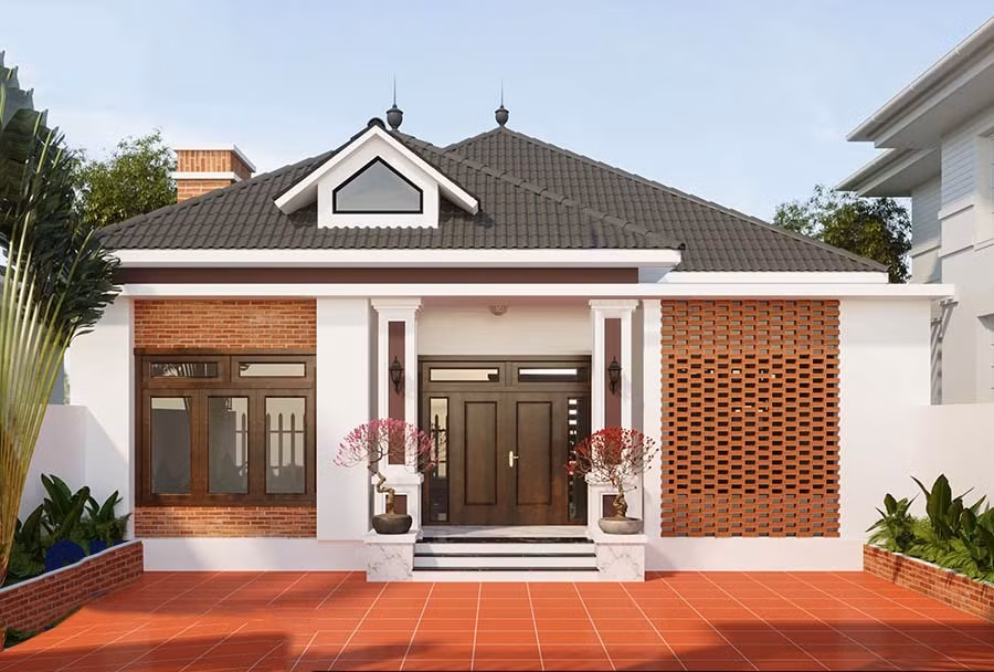 Nhà mái Thái đơn giản mà đẹp, tiết kiệm chi phí cho gia chủ ảnh 4