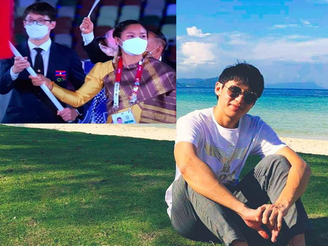 Chang sinh vien Viet – Lao, cam Quoc ky dan doan the thao Lao tai Olympic