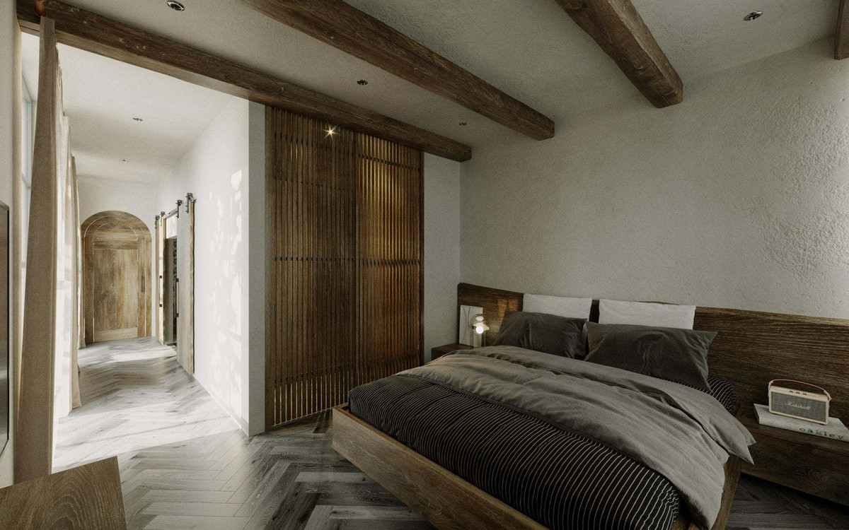 Nội thất phong cách Rustic không những thuận tiện cho người sử dụng mà còn toát lên sự quyến rũ, ấm áp cho căn nhà của bạn. Nếu như ở nhiều lối thiết kế xa hoa thường sử dụng vải nhung sang trọng, thảm lông thú đắt tiền để trang trí tạo điểm nhấn trong nhà thì những người theo chủ nghĩa mộc mạc chỉ sử dụng vải dệt thô và thảm họa tiết đơn giản trong Rustic Home.