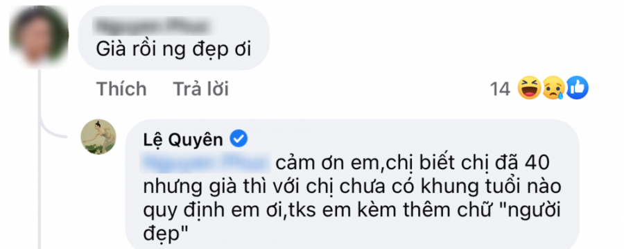 Lệ Quyên đáp trả khi bị chê già còn đăng ảnh như gái đôi mươi - Hình 2 Le Quyen dap tra khi bi che gia con dang anh nhu gai doi muoi-Hinh-2