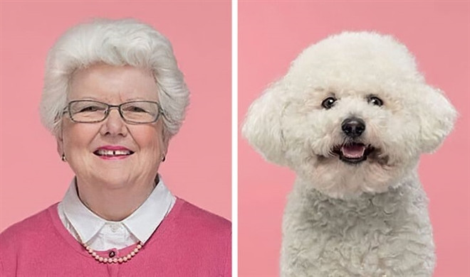 Ngam loat anh chan dung giong nhau ky la giua chu va thu cung-Hinh-9