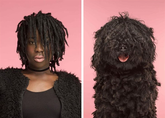 Ngam loat anh chan dung giong nhau ky la giua chu va thu cung-Hinh-3