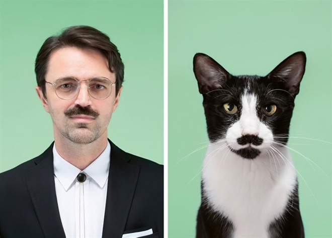 Ngam loat anh chan dung giong nhau ky la giua chu va thu cung-Hinh-4