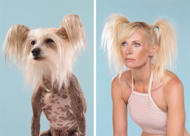 Ngam loat anh chan dung giong nhau ky la giua chu va thu cung-Hinh-12