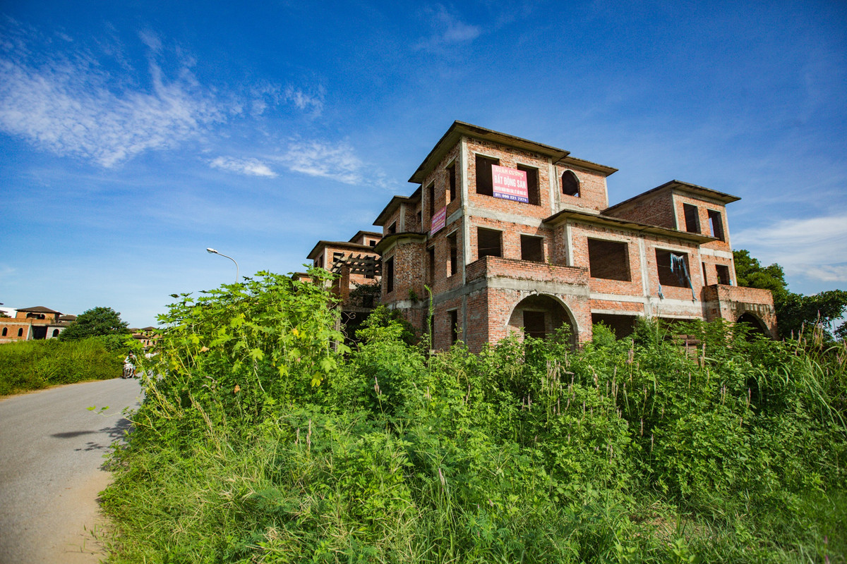 Ở đây có các dạng kiến trúc gồm biệt thự nhà vườn, diện tích từ 210 - 383 m2, biệt thự đơn lập diện tích 355 - 1.201 m2 và biệt thự song lập có diện tích 281 - 681 m2. Sau nhiều năm không có người ở, cỏ cây dại mọc um tùm cao đến 2 mét bịt kín lối qua lại.