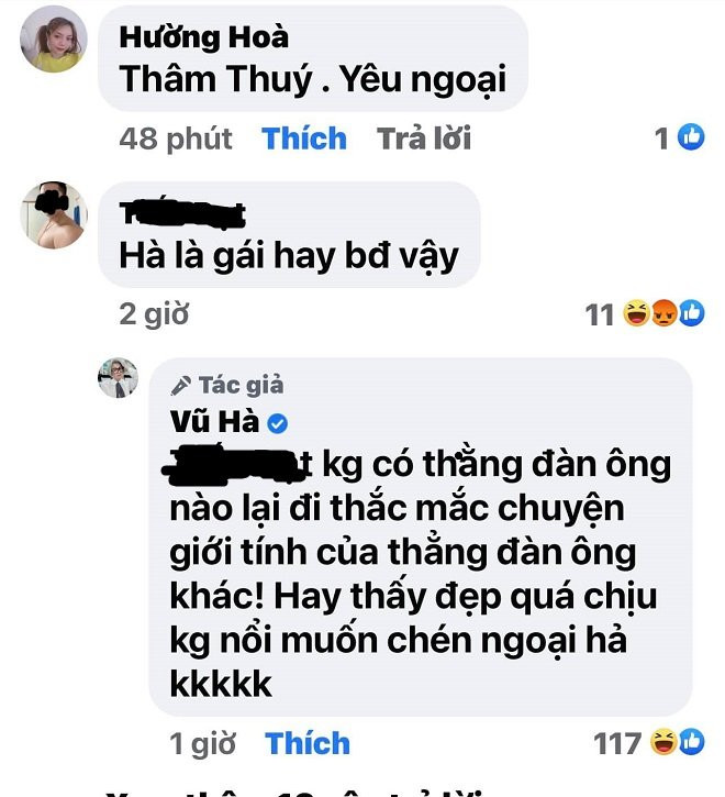 Vu Ha tra loi cuc tham thuy khi bi ca khia gioi tinh
