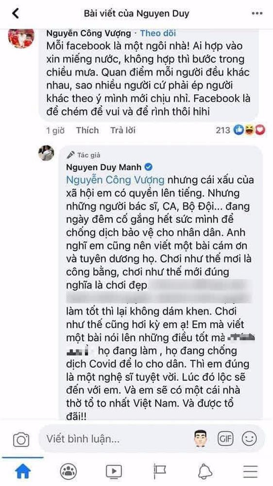 Gop y Duy Manh nhung Vuong Rau bi 