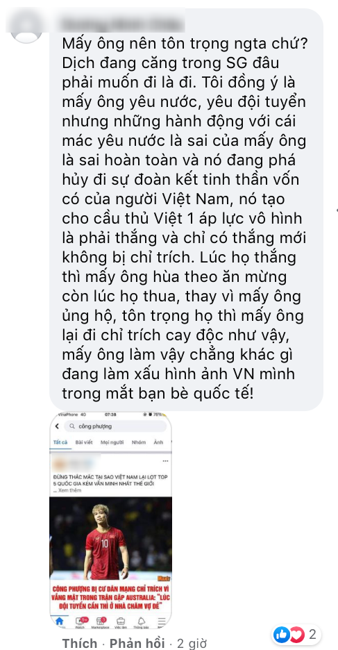Dan mang tranh cai viec Cong Phuong 