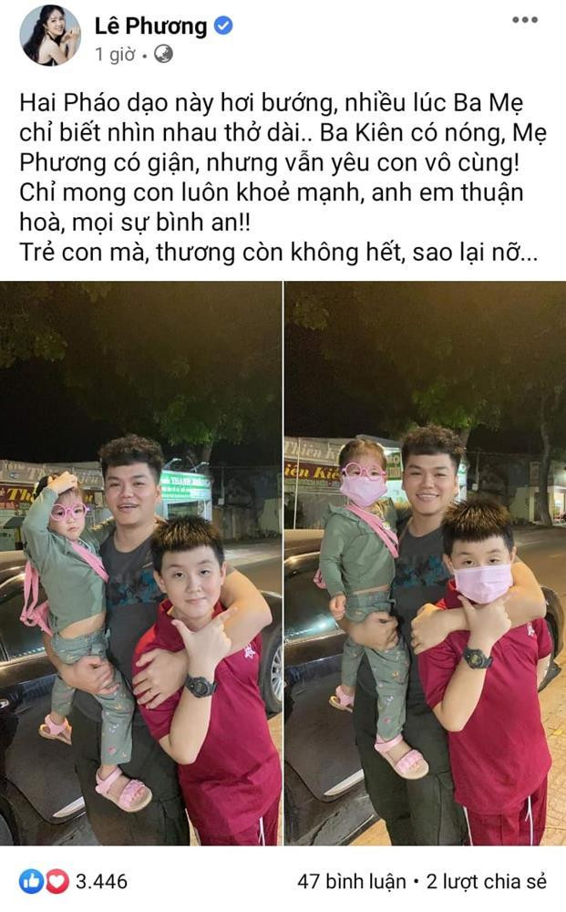 Phan ung chong tre Le Phuong khi con rieng cua vo buong