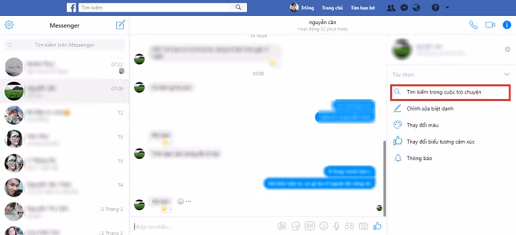 Cach tim lai noi dung cu tren messenger chi trong vong 1 not nhac-Hinh-2