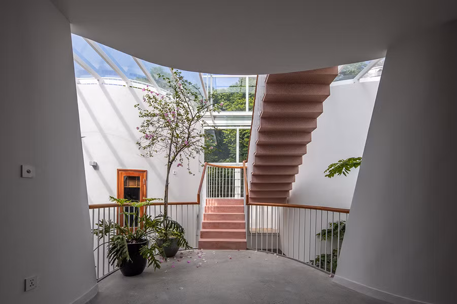 Biet thu trang muot cua nu thiet ke thoi trang voi kien truc tuong phan-Hinh-19