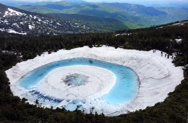 Ho mat rong huyen dieu chi xuat hien vao mua xuan o Nhat Ban