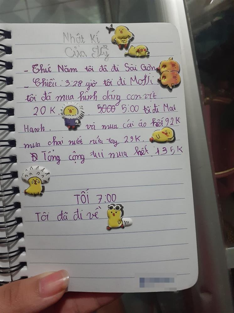 Cuoi xiu voi nhat ky chi tieu cua nhoc tieu hoc Dong Thap