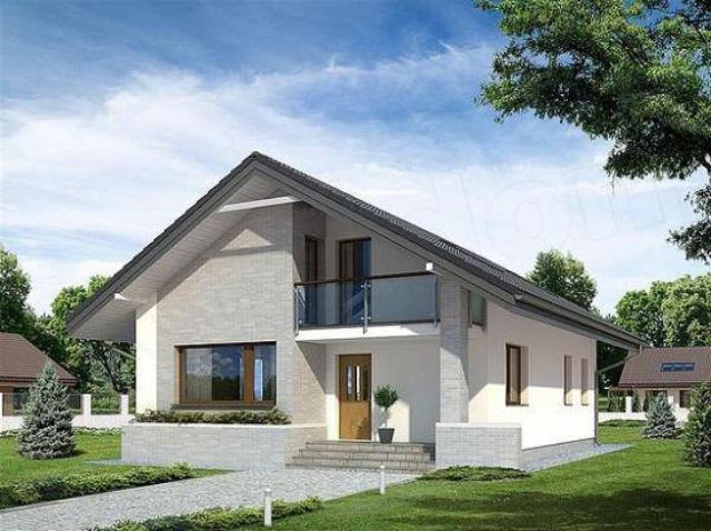 Mẫu nhà cấp 4 mái thái có gác lửng 3 phòng ngủ được cho là khá thông dụng, độc đáo, tạo nên sự thanh thoát, nổi bật