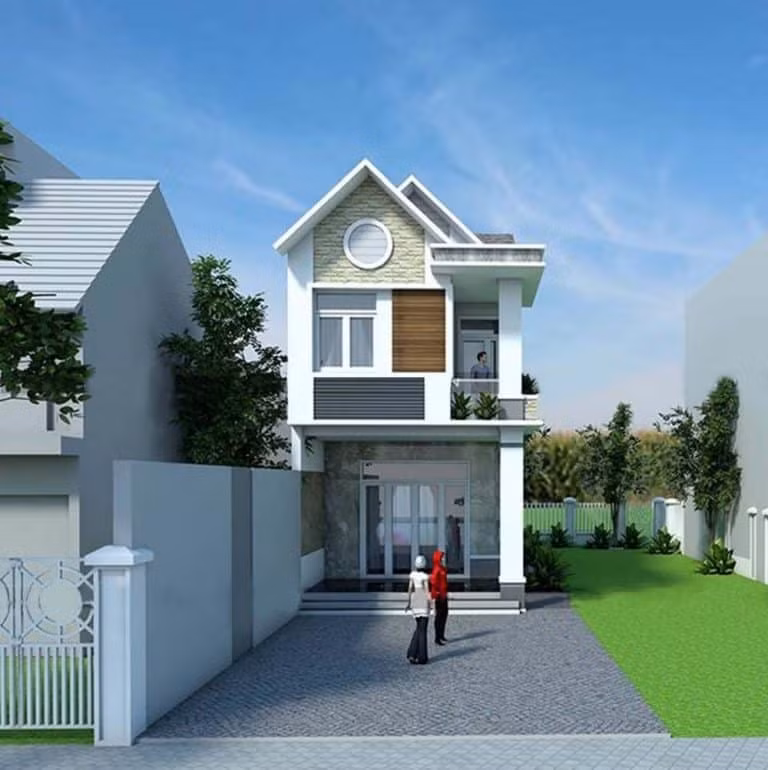 Mau nha mai thai 2 tang chi tu 500 trieu hien dai dang thinh hanh