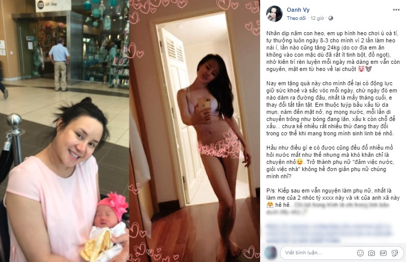 Vy Oanh 3 lần mang bầu: Lần đầu như "heo nái", lần sau xinh như model - Hình 2 Vy Oanh 3 lan mang bau: Lan dau nhu