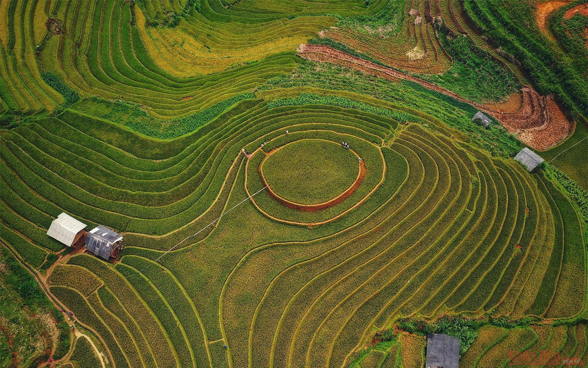 br/> Đồi mâm xôi thuộc La Pán Tẩn nổi tiếng là địa danh du lịch hấp dẫn của huyện Mù Cang Chải, Yên Bái bởi hình dạng độc đáo của chính thửa ruộng bậc thang. Nơi đây có độ cao tự nhiên 1.000 m – 1.600 m so với mặt nước biển với hình dáng tròn đều, nhô cao như mâm xôi đầy. Đây cũng là nơi được các phượt thủ đánh giá là thửa ruộng bậc thang đẹp nhất vùng Tây Bắc.