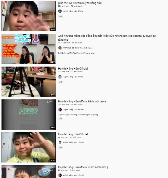 Loat kenh Youtube gia mao con trai ba Phuong Hang-Hinh-5