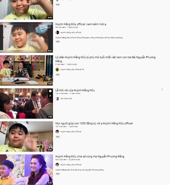 Loat kenh Youtube gia mao con trai ba Phuong Hang-Hinh-6