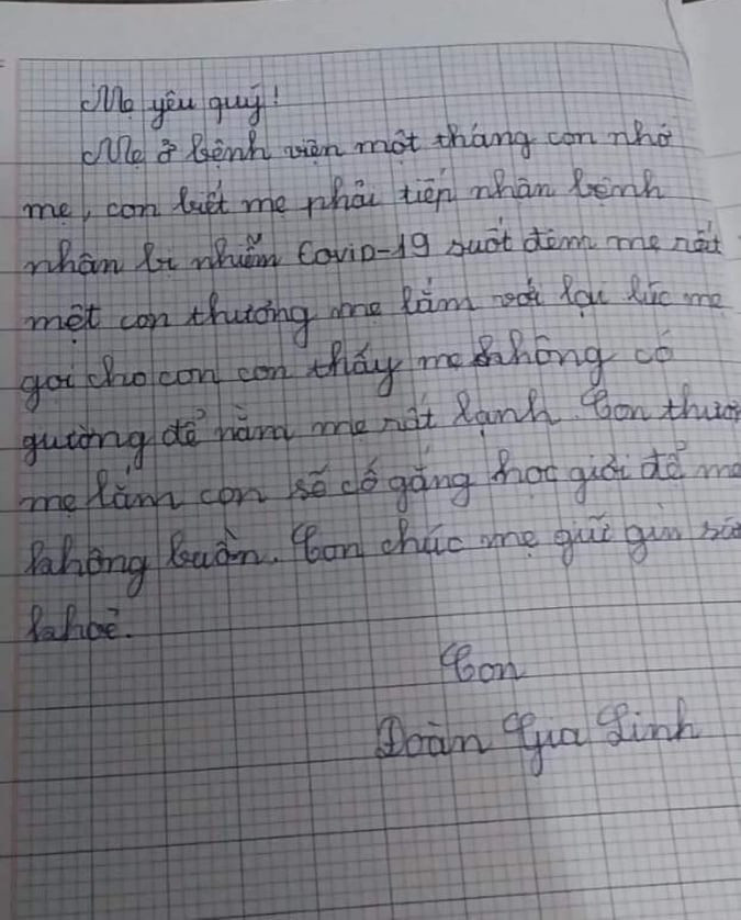 Lá thư con gái gửi mẹ đang chiến đấu với COVID-19 La thu con gai gui me dang chien dau voi COVID-19